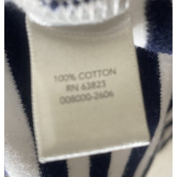 Cj Banks Tunic Top Womens 3X Plus Size Navy White Striped Casual Beach Resort - Picture 3 of 10